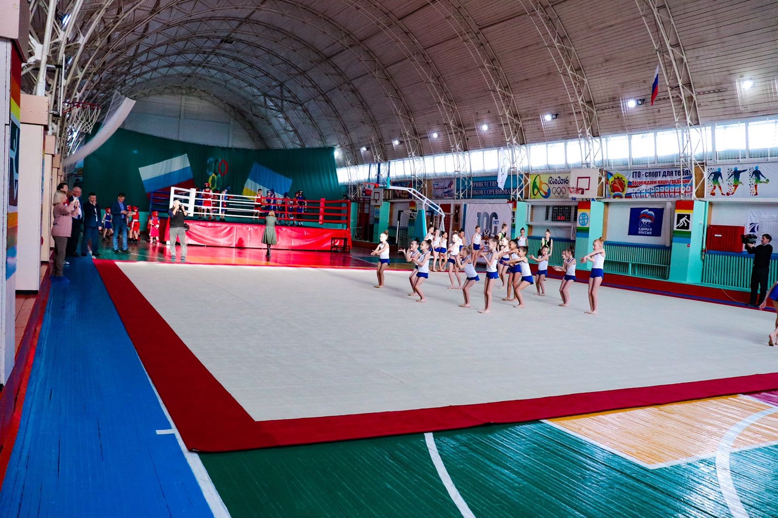 Соревновательный ковер для художественной гимнастики GYMSPORT PROF PREMIUM RED 14Х14