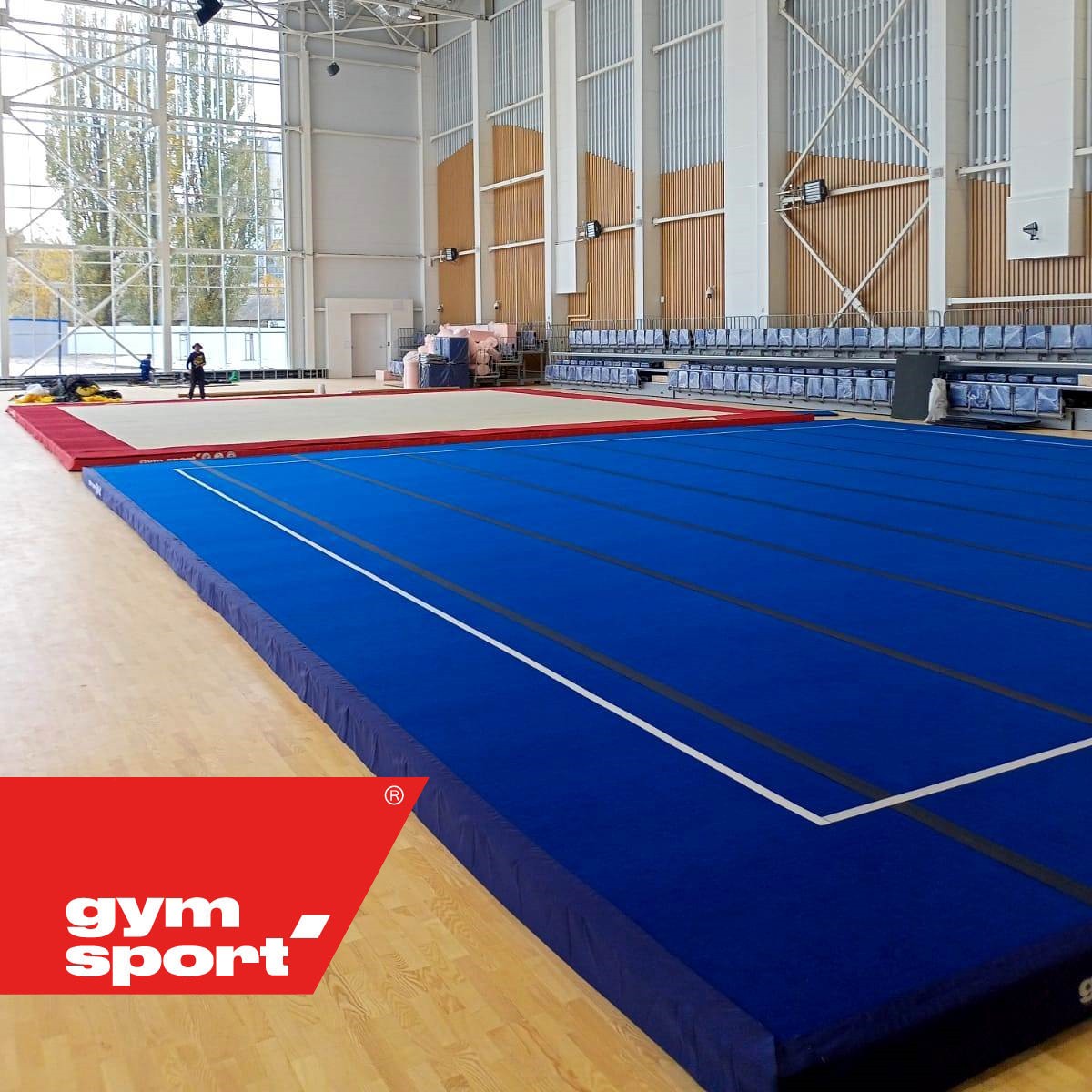 Помост для спортивной акробатики пружинный GYMSPORT STRONG 14х14 для ковра 14х14