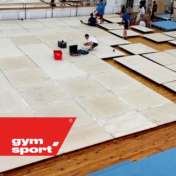 Помост для спортивной акробатики пружинный GYMSPORT STRONG 14х14 для ковра 14х14