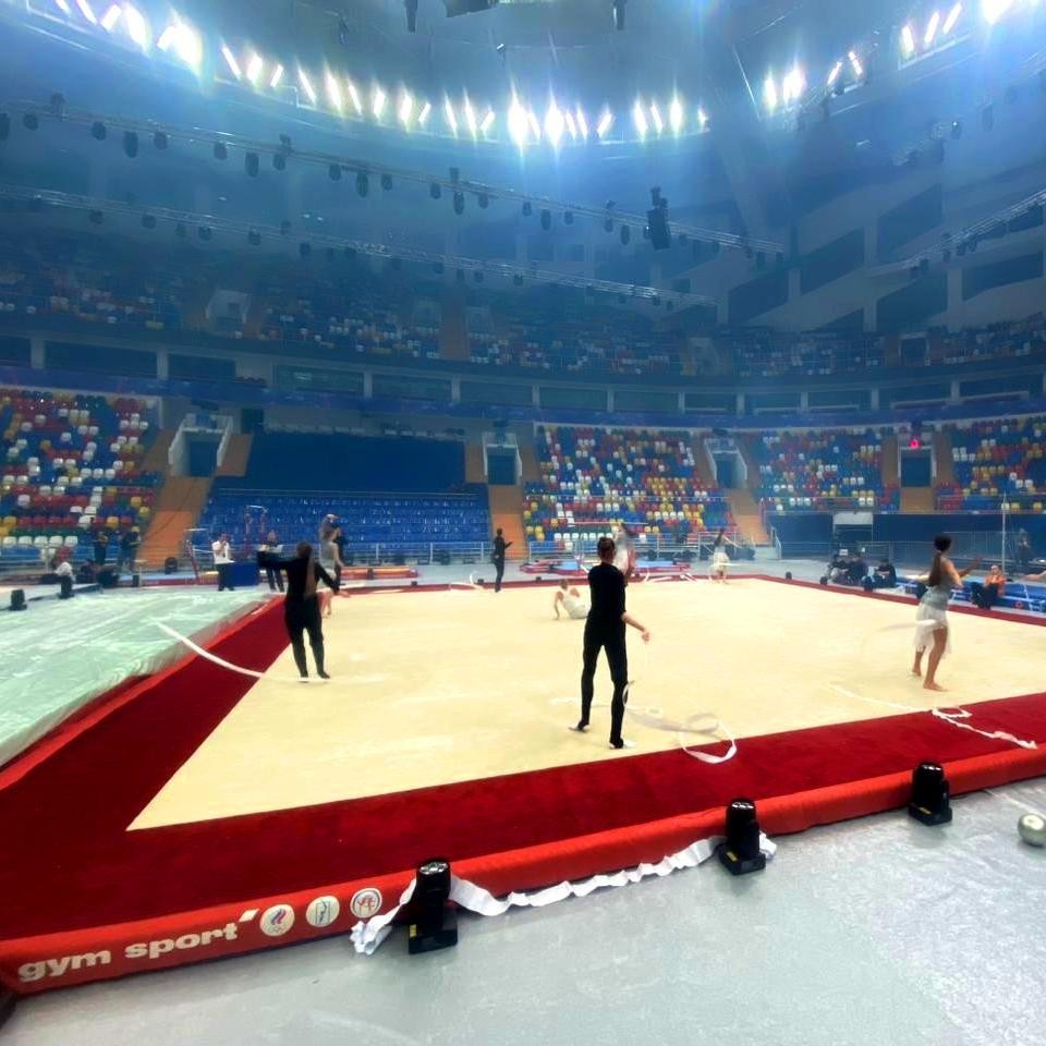 Ковер для спортивной гимнастики и акробатики GYMSPORT STRONG PREMIUM RED 14x14