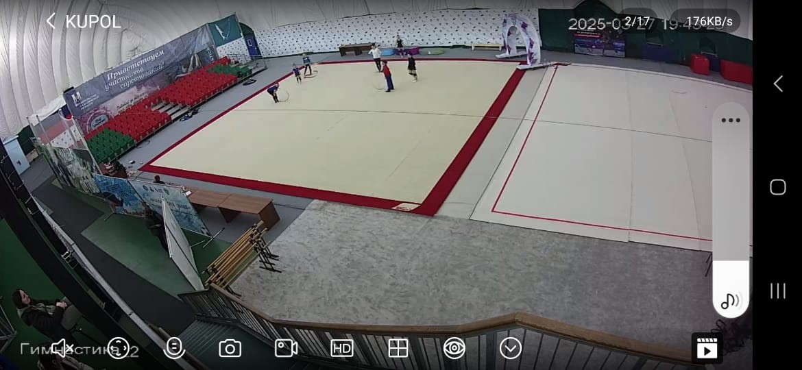 Соревновательный ковер для художественной гимнастики GYMSPORT PROF PREMIUM RED 14Х14